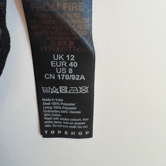 NWT Topshop Idol Embellished Floral Midi Dress Size 8 MSRP $125 - Picture 6 of 7